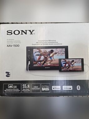 Sony XAV-AX150-Apple CarPlay/Android Auto-7" Touchscreen-Double-DIN In-Dash Unit